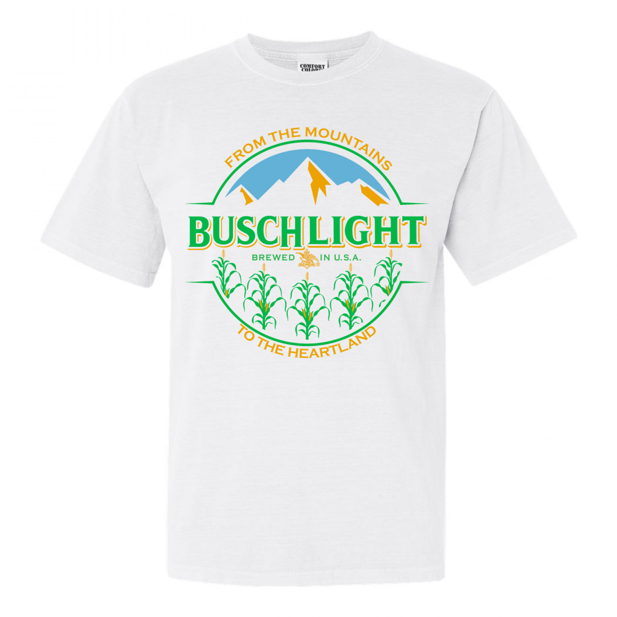 Busch Light From The Mountains to the Heartland Corn Stalk T-Shirt